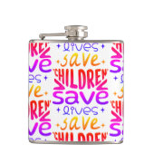 Rett Kinder, Rett Leben Flachmann (Vorderseite)