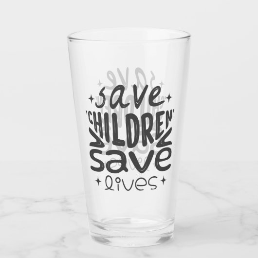 Rett Kinder, Rett Leben Glas (Vorderseite)