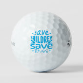 Rett Kinder, Rett Leben Golfball (Vorderseite)