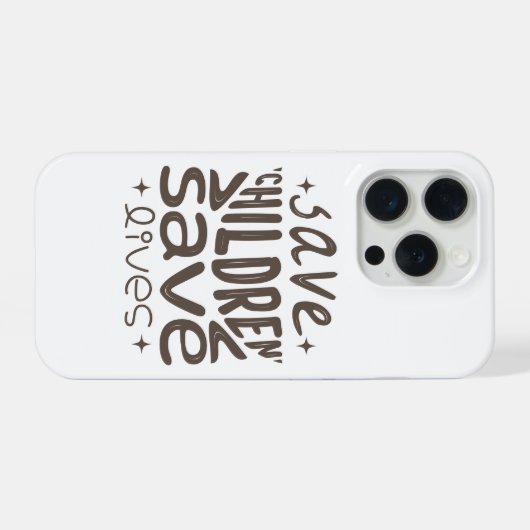 Rett Kinder, Rett Leben iPhone Hülle (Rückseite (Horizontal))