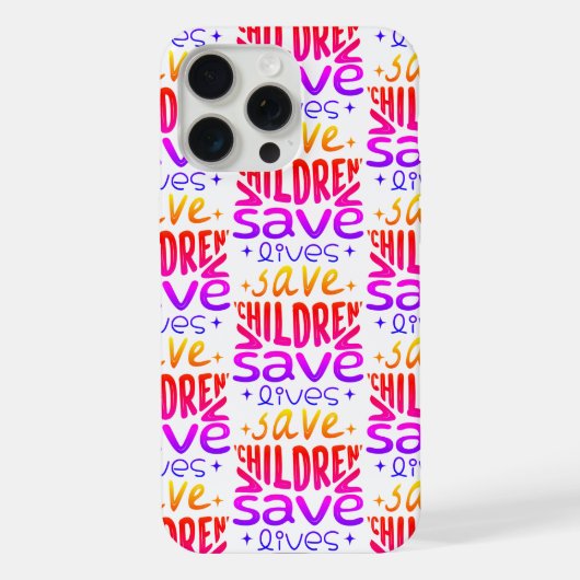 Rett Kinder, Rett Leben iPhone Hülle (Rückseite)