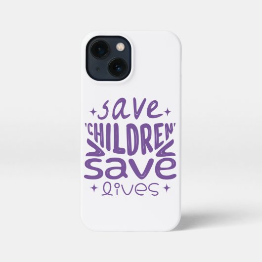 Rett Kinder, Rett Leben iPhone Hülle (Rückseite)