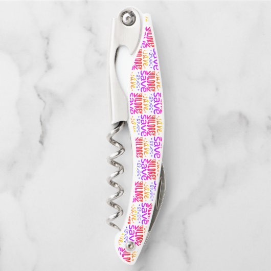 Rett Kinder, Rett Leben Kellnermesser (Vorderseite)