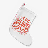 Rett Kinder, Rett Leben Kleiner Weihnachtsstrumpf (Vorderansicht (hängend))