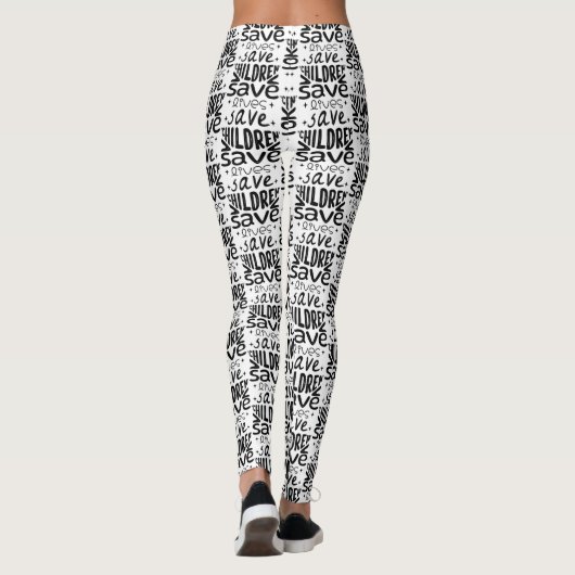 Rett Kinder, Rett Leben Leggings (Rückseite)
