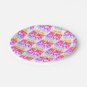 Rett Kinder, Rett Leben Pappteller (Schrägansicht)