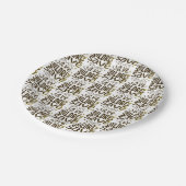 Rett Kinder, Rett Leben Pappteller (Schrägansicht)