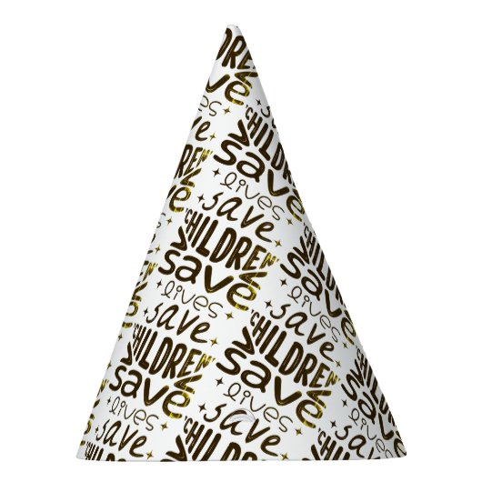 Rett Kinder, Rett Leben Partyhütchen (Rechts)