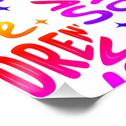 Rett Kinder, Rett Leben Poster (Ecke)