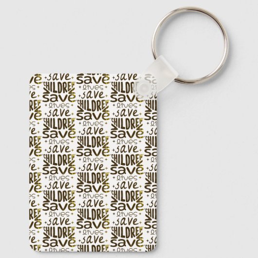 Rett Kinder, Rett Leben Schlüsselanhänger (Rückseite)