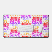 Rett Kinder, Rett Leben Schreibtischunterlage (Tastatur & Maus)