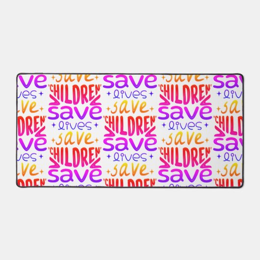 Rett Kinder, Rett Leben Schreibtischunterlage (Vorderseite)