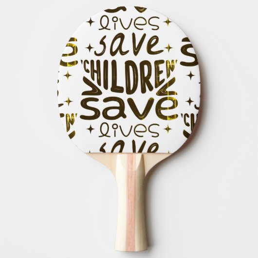 Rett Kinder, Rett Leben Tischtennis Schläger (Vorderseite)