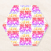 Rett Kinder, Rett Leben Untersetzer (Vorderseite)