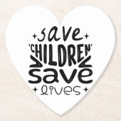 Rett Kinder, Rett Leben Untersetzer (Vorderseite)