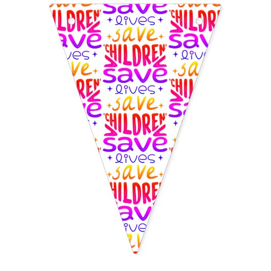 Rett Kinder, Rett Leben Wimpelkette (Dritte Fahne)