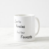 Rett Koala und ihre Wälder Kaffeetasse (VorderseiteRechts)