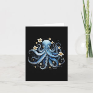 Rett Kraken Blue Octopus Tintenfisch Sea Live Rett Karte