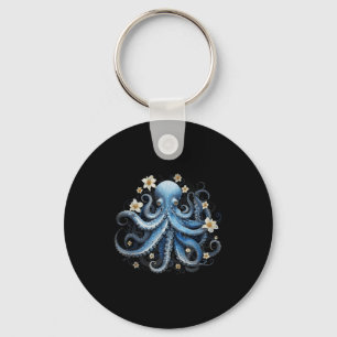 Rett Kraken Blue Octopus Tintenfisch Sea Live Rett Schlüsselanhänger
