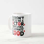 Rett Lives Design - Blutspendebewusstsein Kaffeetasse (Vorderseite Links)