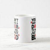 Rett Lives Design - Blutspendebewusstsein Kaffeetasse (Mittel)