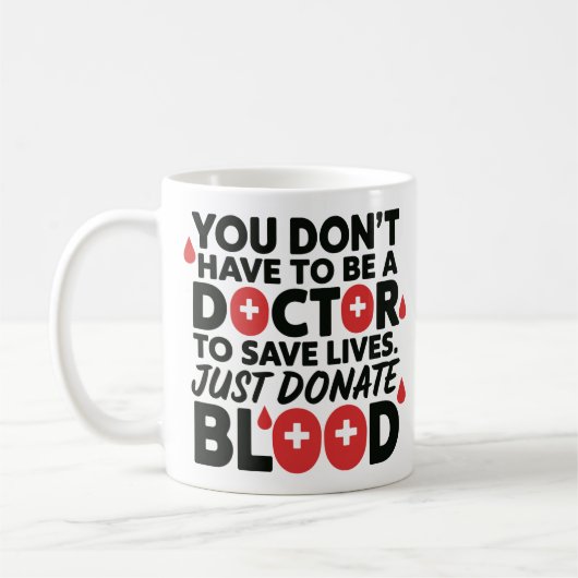 Rett Lives Design - Blutspendebewusstsein Kaffeetasse (Links)