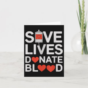 Rett Lives spenden Blood Funny Sprichwort Blutspen Karte