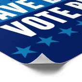 Rett Lives Vote Blue Poster (Ecke)