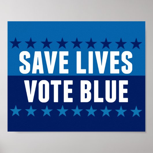 Rett Lives Vote Blue Poster (Vorne)