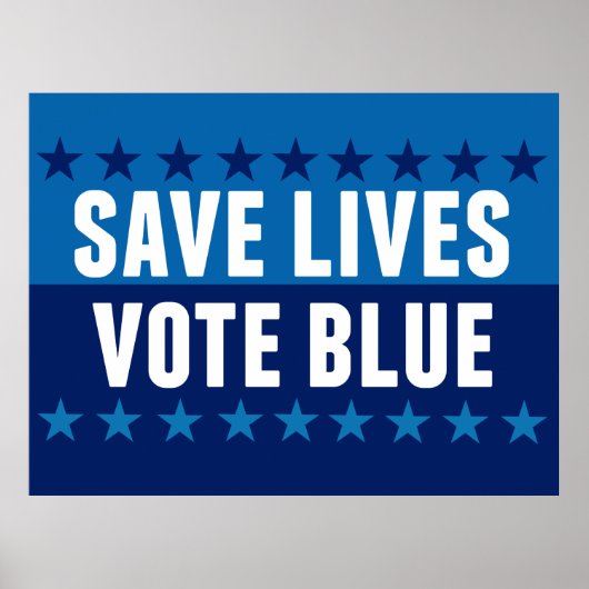 Rett Lives Vote Blue Poster (Vorne)