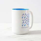 Rett Löffel heute! Zweifarbige Tasse (VorderseiteRechts)