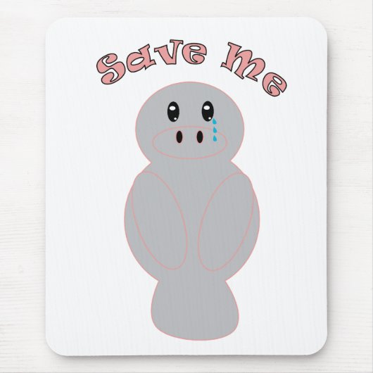 Rett Me Niedlich Manatee Mousepad (Vorne)