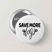 Rett mehr Hunde Button (Vorne & Hinten)