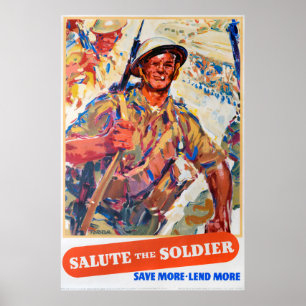 Rett Mehr, Reprint britischer Kriegsposter. Poster