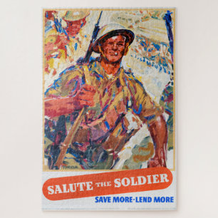 Rett Mehr, Reprint britischer Kriegsposter. Puzzle