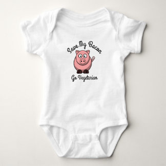 Rett mein Bacon Go Vegetarier Baby Strampler