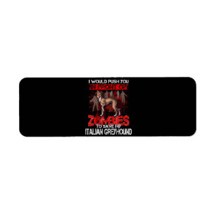 Rett meinen italienischen Windhund vor Zombies.