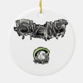 Rett mir deine Nachricht zu tragen, Inspirier Verä Keramik Ornament (Hinten)