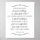 Rett mir ein Sitzgedicht, Gedenkstuhl Poster (Vorne)