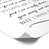 Rett mir einen eleganten Hochzeitsseminar Poster (Ecke)