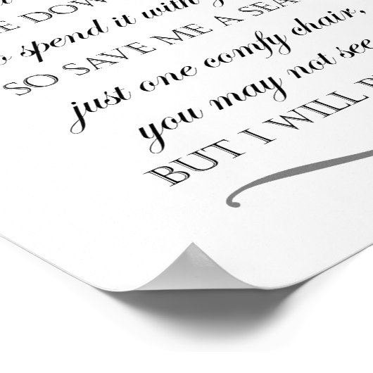 Rett mir einen eleganten Hochzeitsseminar Poster (Ecke)