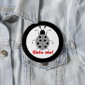 Rett mir! Niedliche, farbenfrohe Ladybugs, persona Button (Beispiel)