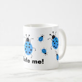 Rett mir! Niedliche, farbenfrohe Ladybugs, persona Kaffeetasse (VorderseiteRechts)