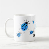 Rett mir! Niedliche, farbenfrohe Ladybugs, persona Kaffeetasse (Links)