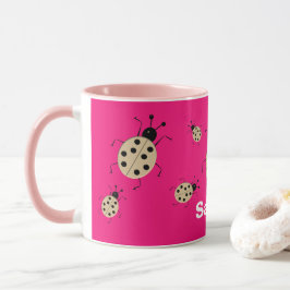 Rett mir! Niedliche, farbenfrohe Ladybugs, persona Tasse