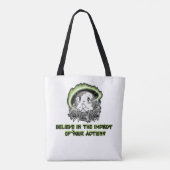 Rett mir - Trage deine Nachricht, Inspirier Veränd Tasche (Rückseite)