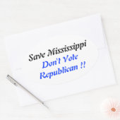 Rett MS Oval Blue Ovaler Aufkleber (Umschlag)