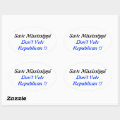 Rett MS Oval Blue Ovaler Aufkleber (Blatt)