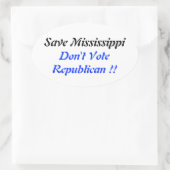 Rett MS Oval Blue Ovaler Aufkleber (Tasche)