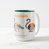 Rett NUMBATS - gefährdetes Tier - Australien Zweifarbige Tasse (VorderseiteRechts)
